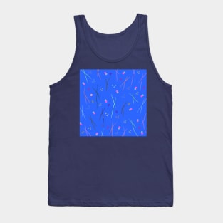 Painted Circles and Criss-Cross Lines: Colorful T-Shirt Design Tank Top